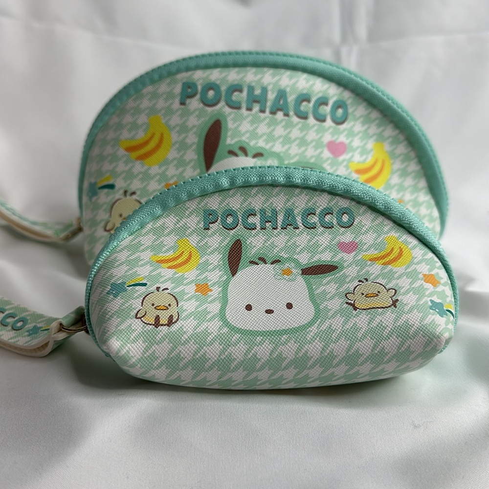 Pochacco Two-Piece Set Sanrio Japanese Cute Cosmetic Bag Storage Bag - Picture 5 of 14